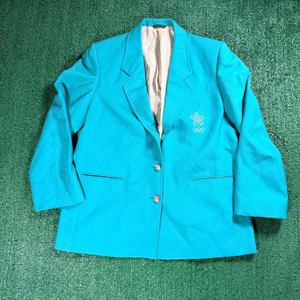 Vintage Cambridge 1988 Calgary XV Olympic Winter Games Blazer Large